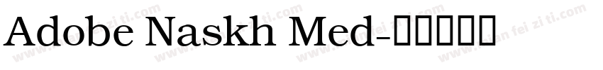 Adobe Naskh Med字体转换